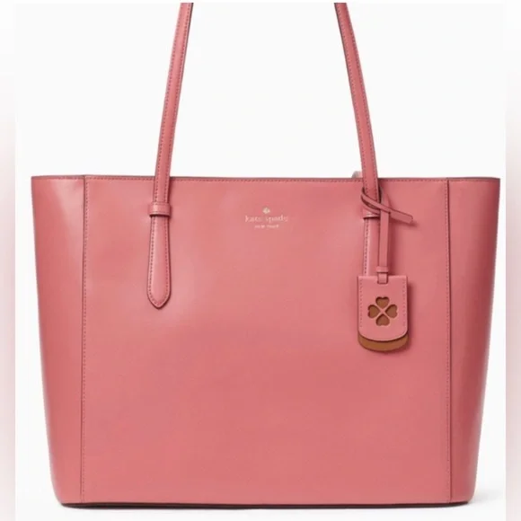 KATE SPADE Pink Leather Schuyler Tote Bag - Picture 1 of 12